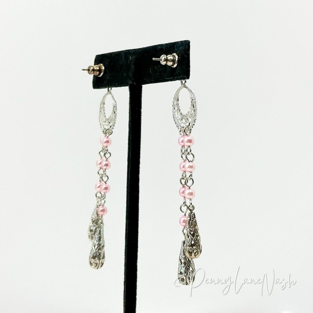Vintage Dreamcatcher Beads Drop Earrings - Picture 4 of 6